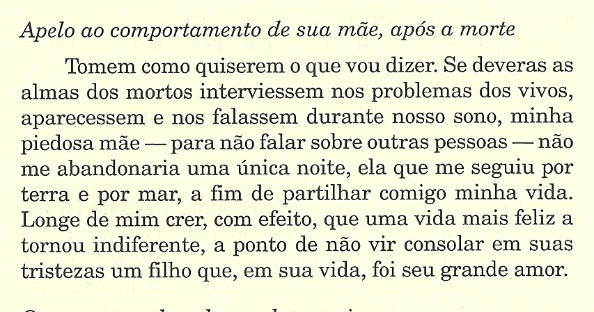Santo Agostinho e Mônica, sua mãe morta.